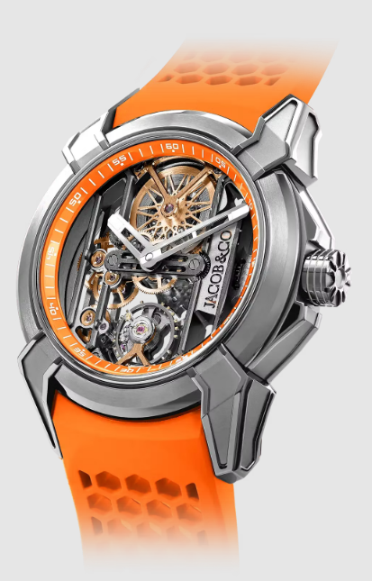 Review Jacob & Co Epic X Skeleton ORANGE EX110.20.AO.AA.A Replica watch